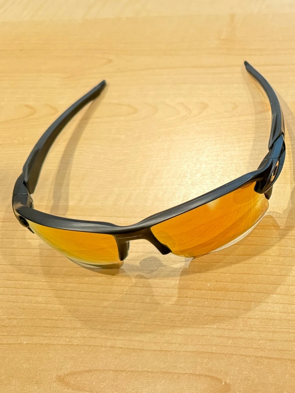 Oakley Sport Sunglasses with Orange Mirrored Lenses and Black Case